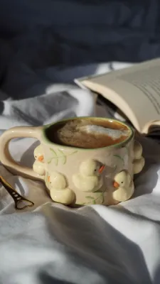 Горнятко "Каченята в листочках"