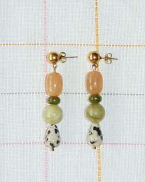 Довгі різнобарвні сережки