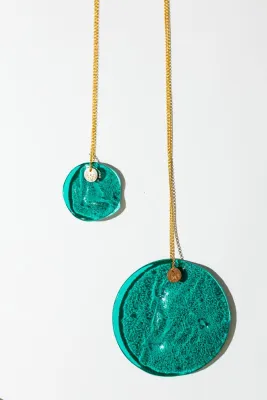 Підвіс великий. Колір: Аквамарин