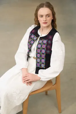 Жилетка Оксамит синя