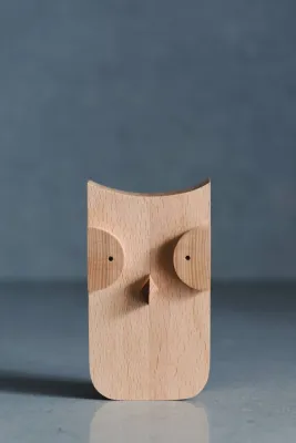 Дерев'яна фігурка сови (більша)