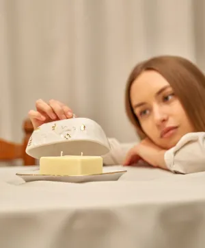 Свічник Ранок-вечір з позолотою