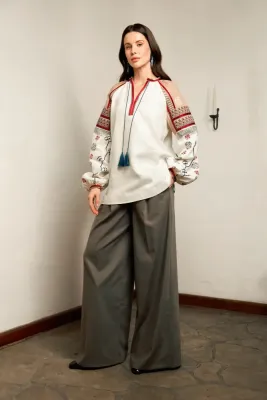 Блузка жіноча Дніпровщина біла