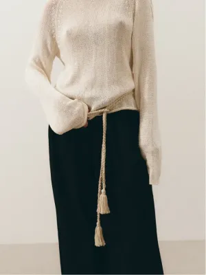 Пояс ручної роботи Harmony - Milk