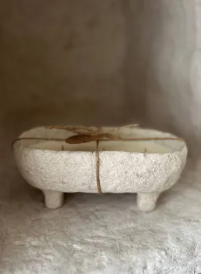 Свічка ванна беж