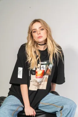 Футболка "Архівні сенси" чорна (бавовна 95%, еластан 5%)