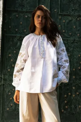  Блузка жіноча Полтавщина біла