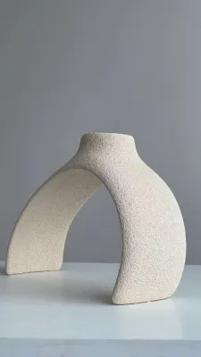 Підсвічник світлий шамот 24х17х8,5 см