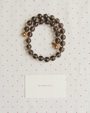 Намисто з малого бурого кварцу