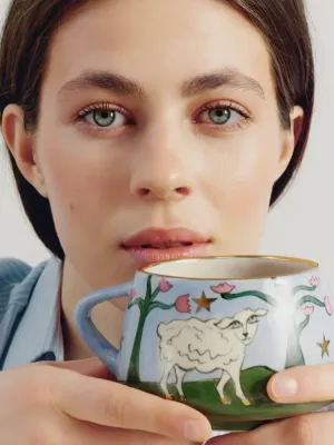 Чашка "Земна Овечка посеред гір"