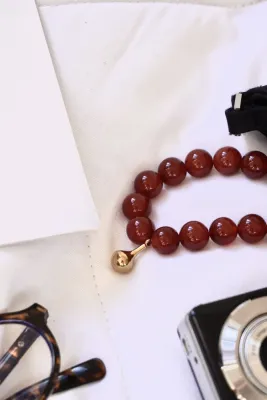 Намисто з червоного агату