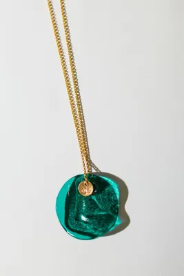 Підвіс малий печенько. Колір: Аквамарин