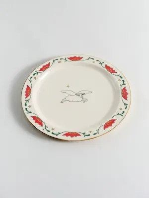 Тарілка "Овечка і Лотоси Життя" (біла)