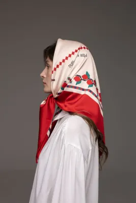 Хустка "Перегінське" червона S