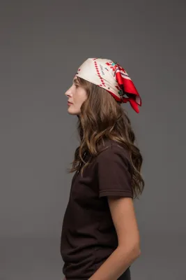 Хустка "Перегінське" червона S