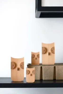 Дерев'яна фігурка сови (менша)