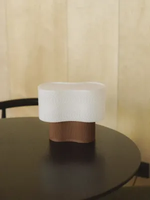 Світильник «Wave Lamp» білого з коричневим кольору