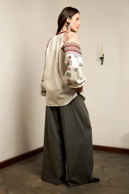 Блузка жіноча Дніпровщина біла