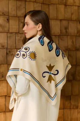 Хустина "Писанка" 43*43 см