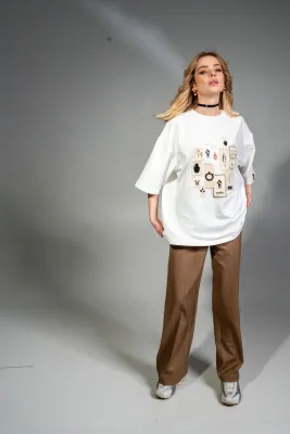 Футболка "Архівні сенси" біла (бавовна 95%, еластан 5%)