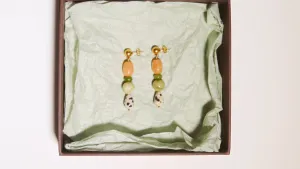 Довгі різнобарвні сережки