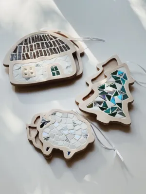 Набір для творчості РІЗДВЯНИЙ З ХАТКОЮ