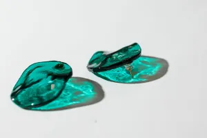 Сережки печені. Колір: Аквамарин