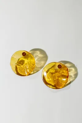 Сережки печені. Колір: Жовтий