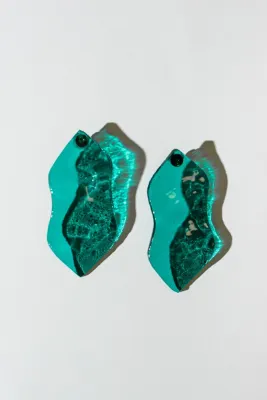 Сережки рибки. Колір: Аквамарин