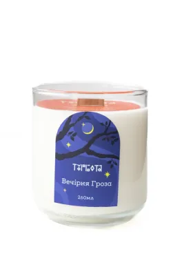 Свічка "Вечірня гроза" 260 мл, 30 год