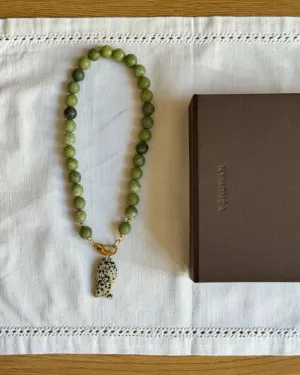 Намисто із зеленого каміння