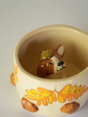 Горнятко "Коргі в жолудях"