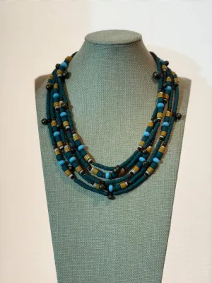 Намисто зелене з шелестами