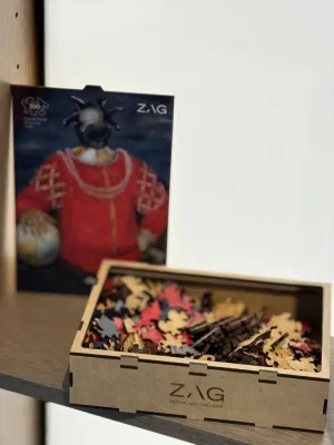 Дерев'яний фігурний пазл "Роман Жук. Парсунний портрет" 300 ел.