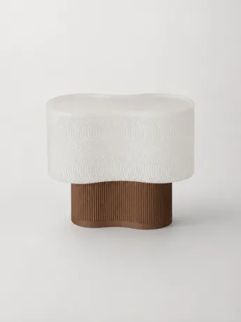Світильник «Wave Lamp» білого з коричневим кольору