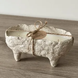 Свічка ванна беж