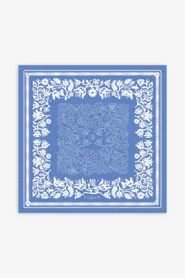 Хустина "Вибійка блакитна" 70*70 см