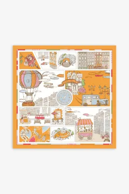 Хустина "Подих міста" 70*70 см