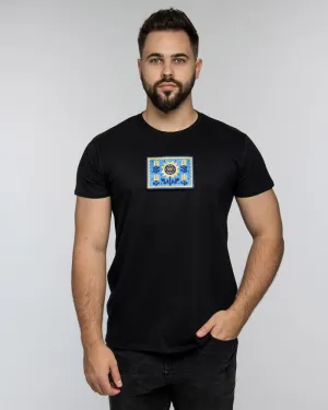 Футболки оверсайз чорні, липучка горизонтальна