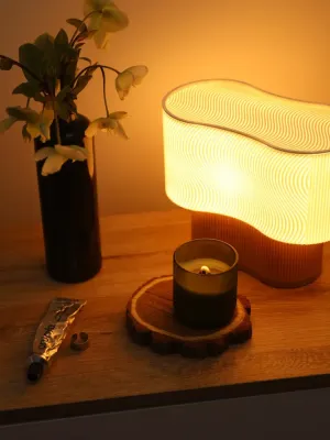 Світильник « Wave Lamp » біло-жовтого кольору