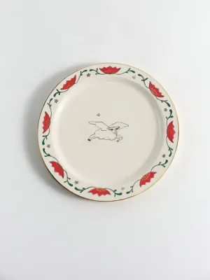 Тарілка "Овечка і Лотоси Життя" (біла)