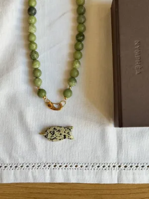 Намисто із зеленого каміння
