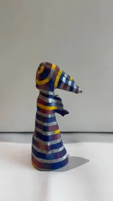 Янгол щастя (шамот, поливи, 2024р. 33 см)