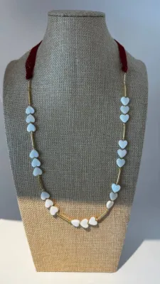 Прикраса з перламутру, по 3 великих серця