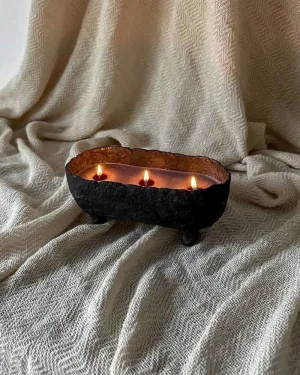 Свічка ванна чорна