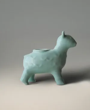 Підсвічник міні Овечка Хвилька (блакитна)