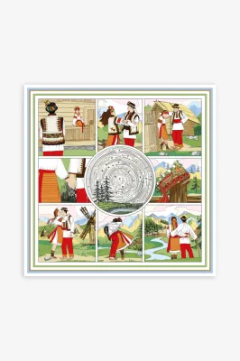 Хустка "Танок" 93*93 см