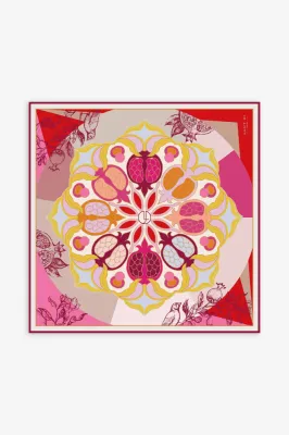 Хустка "Колір гранату" 43*43 см