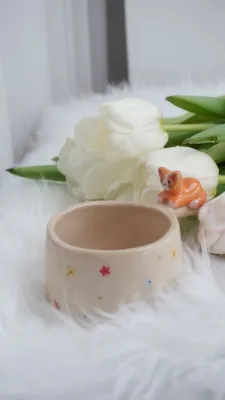 Горнятко "Руденький котик в квітах"