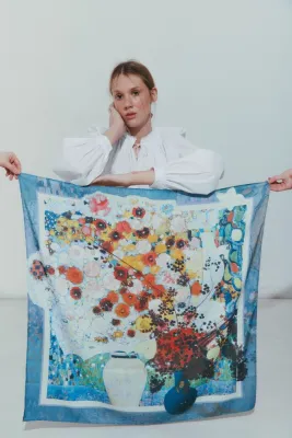 Хустка "Квіти в горщику" М